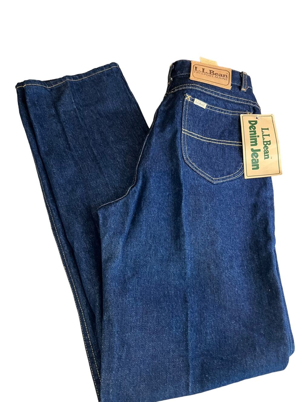 LL Bean 80s high waisted straight leg mom jeans